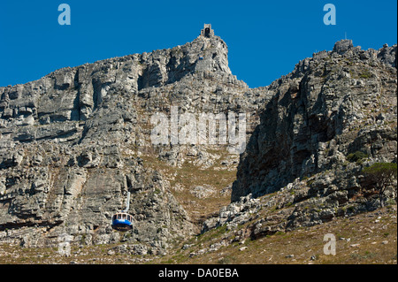 Seilbahn auf die Seilbahn auf den Gipfel des Tafelberg, Kapstadt, Südafrika Stockfoto