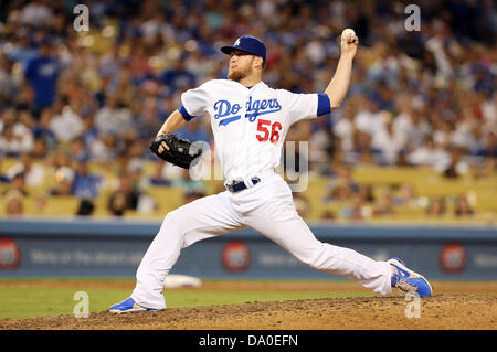 Los Angeles, Kalifornien, USA. 29. Juni 2013. 29. Juni 2013 Los Angeles, Kalifornien: während die Major League Baseball Spiel zwischen den Philadelphia Phillies und die Los Angeles Dodgers im Dodger Stadium am 29. Juni 2013 in Los Angeles, Kalifornien. Rob Carmell/CSM/Alamy Live-Nachrichten Stockfoto