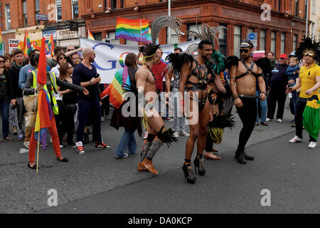 Dublin, Irland, 2013, Parade, Pride, schwul, Menschenrecht, Politik, LGBT, März, Feier, 30-jähriges Jubiläum Stockfoto