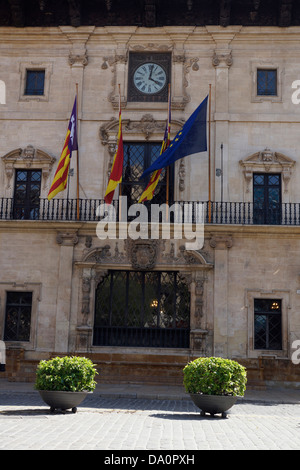 Ajuntament de Palma, Rathaus, Plaza Cort, Palma De Mallorca, Mallorca, Spanien Stockfoto