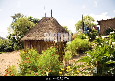 Wohnung, Papua-Neu-Guinea Stockfoto