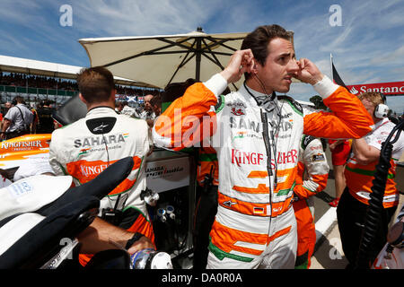 Silverstone im Vereinigten Königreich. 30. Juni 2013. Motorsport: FIA Formula One World Championship 2013, Grand Prix von Großbritannien, #15 Adrian Sutil (GER, Sahara Force India F1 Team), Credit: Dpa picture-Alliance/Alamy Live News Stockfoto