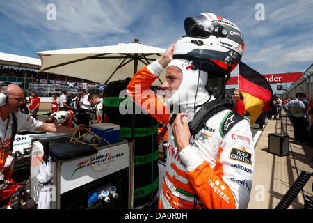 Silverstone im Vereinigten Königreich. 30. Juni 2013. Motorsport: FIA Formula One World Championship 2013, Grand Prix von Großbritannien, #15 Adrian Sutil (GER, Sahara Force India F1 Team), Credit: Dpa picture-Alliance/Alamy Live News Stockfoto