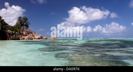 Anse Source d ' Argent, La Digue, Seychellen, Indischer Ozean, Afrika Stockfoto