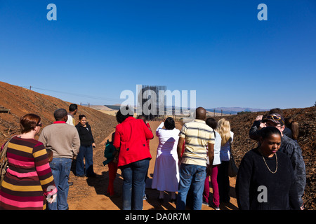 Die Nelson Mandela Capture Site außerhalb Howick. Dies ist, wo begann der lange Weg zur Freiheit. Stockfoto