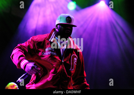 BARCELONA - 25 Mai: Wu-Tang Clan Band führt auf Heineken Primavera Sound Festival 2013 am 25. Mai 2013 in Barcelona, Spanien. Stockfoto