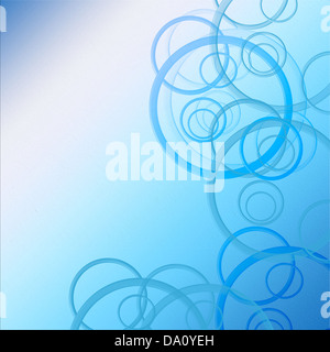 Hintergrund der Kreise in blauer Farbe Stockfoto