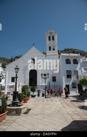 Andalusischen Kirche San Antonia in Südspanien Frigiliana Stockfoto