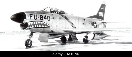 520th Fighter Interceptor Squadron North American F-86D-40-NA Sabre 52-3840 Stockfoto