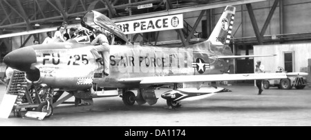 85. Fighter Interceptor Squadron North American F-86D-40-NA Sabre 52-3725 Stockfoto