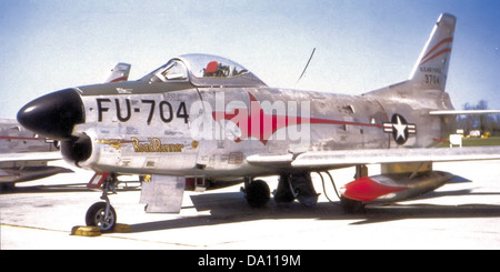 97. Fighter Interceptor Squadron North American F-86L-55-NA Sabre 53-704 Stockfoto