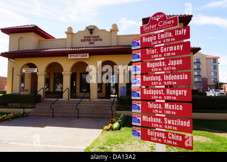 Stockyards Besucherzentrum in Fort Worth Texas Stockfoto