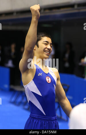 Tokio, Japan. 29. Juni 2013. Kenzo Shirai (JPN), 30. Juni 2013 - Kunstturnen: 67. All Japan Kunstturnen Apparat Championship, Herren Stock Finale am Tokyo Metropolitan Gymnasium, Tokio, Japan.  (Foto von Daiju Kitamura/AFLO SPORT) Bildnachweis: Aflo Co. Ltd./Alamy Live-Nachrichten Stockfoto