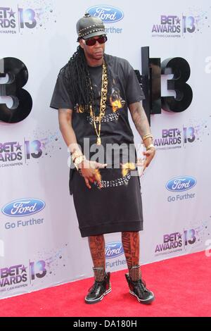 Los Angeles, Kalifornien, USA. 30. Juni 2013. 2 Chainz besucht 2013 BET Awards - roter Teppich am 30. Juni im Nokia Theatre in Los Angeles, Kalifornien leben. USA. (Bild Kredit: Kredit: TLeopold/Globe Photos/ZUMAPRESS.com/Alamy Live-Nachrichten) Stockfoto