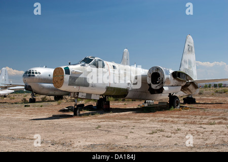 Lockheed P2V Neptun sitzt im Lagerbereich Hawkins und Befugnisse im Greybull, Wyoming. Stockfoto