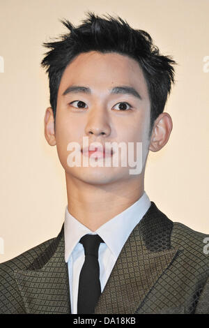 Kim Soo-Hyun, 30. Juni 2013: Tokio, Japan: koreanische Schauspieler Kim Soo Hyun den Bühne Gruß für seinen Film "The Thieves" in Tokio, Japan, am 30. Juni 2013 besucht. Stockfoto