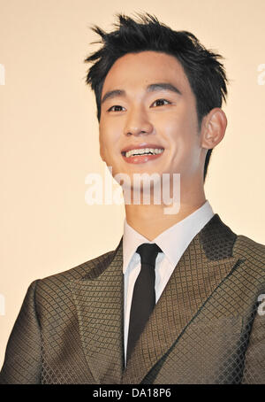 Kim Soo-Hyun, 30. Juni 2013: Tokio, Japan: koreanische Schauspieler Kim Soo Hyun den Bühne Gruß für seinen Film "The Thieves" in Tokio, Japan, am 30. Juni 2013 besucht. Stockfoto