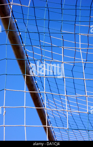 Detail des Netzes ein Fußballtor Stockfoto