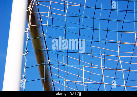 Detail des Netzes ein Fußballtor Stockfoto
