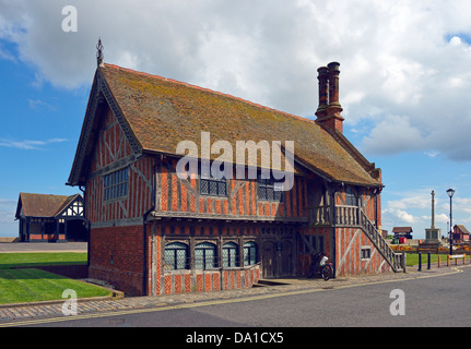 Die Moot Hall, Kreuz Marktplatz, Aldeburgh, Suffolk, England, Vereinigtes Königreich, Europa. Stockfoto