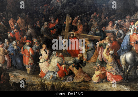 David Vinckboons (1578-1629). Flämischer Maler. Die Kreuztragung Christi. Alte Pinakothek. München. Deutschland. Stockfoto