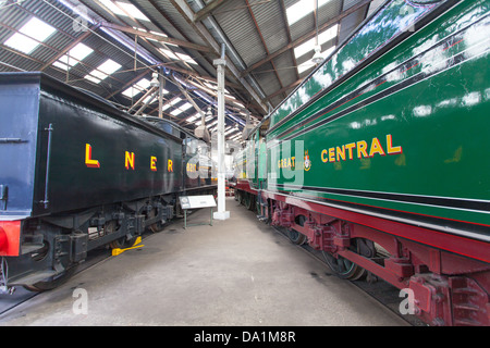 Offenen Sie Tag der Tür am Barrow Hill Roundhouse in der Nähe von Staveley, Chesterfield. Stockfoto