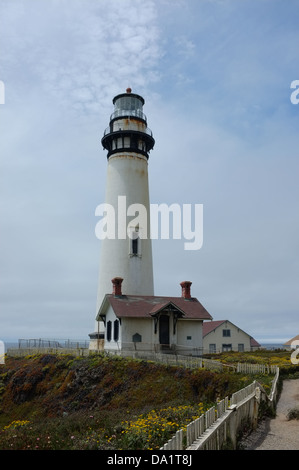 Pigeon Point Lighthouse, Pescadero, Kalifornien USA Stockfoto