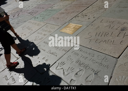 Hollywood Walk of Fame am 6925 Hollywood Boulevard in Hollywood, Kalifornien, USA Stockfoto