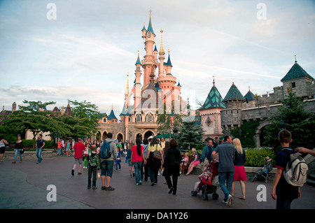 Das Euro Disney Resort in Marne-la-Vallée in den östlichen Vororten von Paris, Frankreich, Europa. Stockfoto