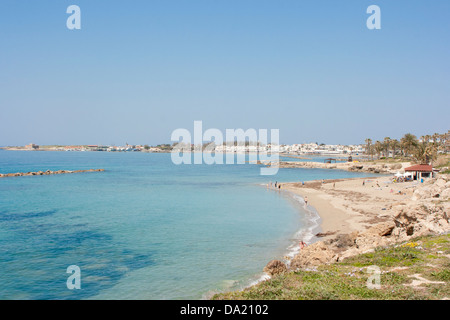 Küste in der Nähe von Hafen, tPaphos Zypern Stockfoto