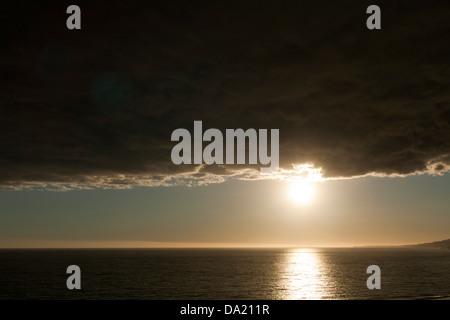 LOS ANGELES, CA-Februar 28: Santa Monica Beach in Los Angeles, Kalifornien am 28. Februar 2007. Stockfoto
