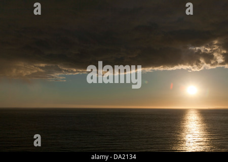 LOS ANGELES, CA-Februar 28: Santa Monica Beach in Los Angeles, Kalifornien am 28. Februar 2007. Stockfoto
