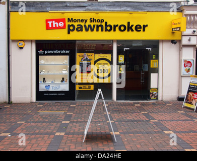 Geld Shop Pfandleiher, Swindon, England Stockfoto