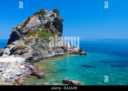 Agios Ioannis Chapel in Skopelos Insel in Griechenland Stockfoto