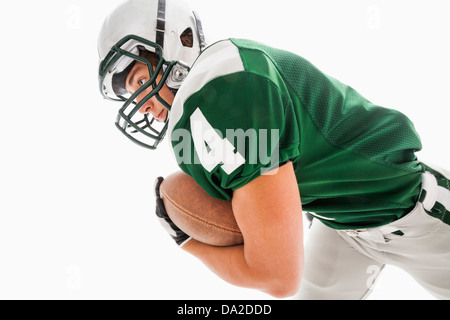 Porträt des American-Football-Spieler Stockfoto