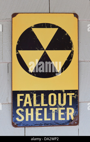 Fallout Shelter Zeichen. Stockfoto