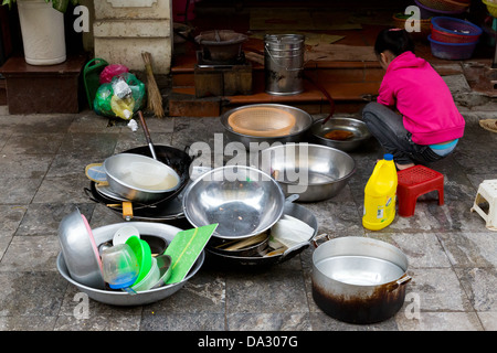 Traditionelle Gerichte in Hanoi, Vietnam Stockfoto