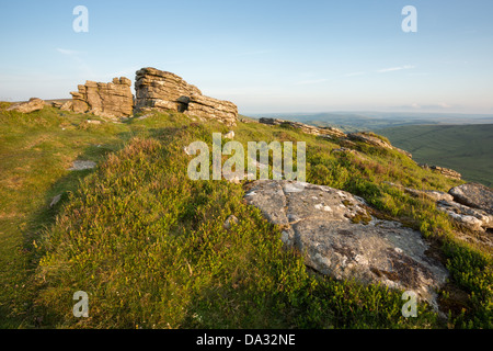 Hookney Tor Dartmoor Nationalpark Devon Uk Stockfoto