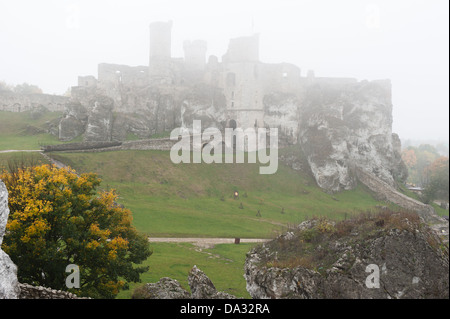 Ogrodzieniec Schloss, schlesischen Voiodeship, Polen Stockfoto