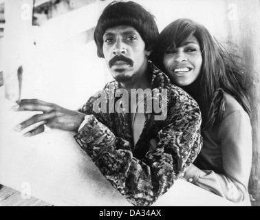 IKE & TINA TURNER Promo-Foto von US-rock-Musiker etwa 1970 Stockfoto