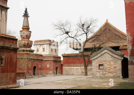 Innenhof im Sommerpalast, Peking, China Stockfoto