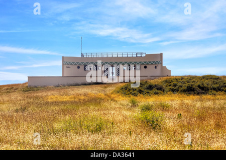 Schiff auf Grund gelaufen, Jersey, Großbritannien Stockfoto