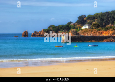 St. Brelade Bay, Jersey, Großbritannien Stockfoto