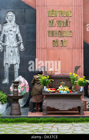 Gedenkstätte in der ehemaligen Gefängnis Hoa Lo, aka Hanoi Hilton in Hanoi, Vietnam Stockfoto