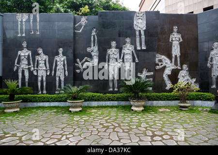Gedenkstätte in der ehemaligen Gefängnis Hoa Lo, aka Hanoi Hilton in Hanoi, Vietnam Stockfoto