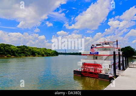 Dieses Bild ist die Riverboat am Fluss Alabama in Montgomery, Alabama. Stockfoto