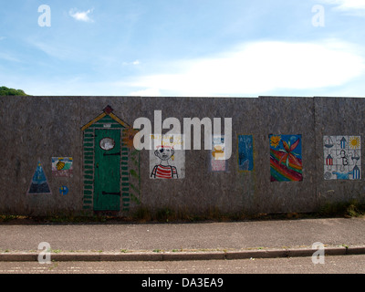 Bilder beim Einsteigen erstellen von Website, Seaton, Devon, UK 2013 Stockfoto