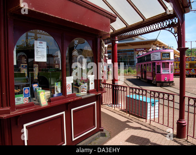 Seaton Straßenbahn und Ticket Office, Devon, UK 2013 Stockfoto