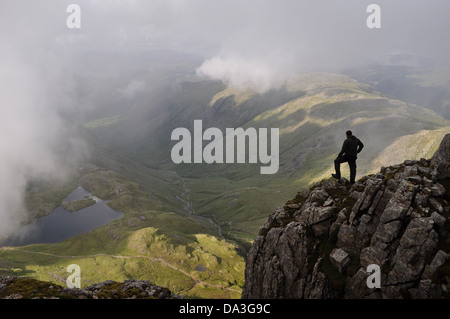 Ein Schuss von mir aufgenommen am großen Ende nach unten zu besprenkeln Tarn in der Seenplatte, Cumbria, UK Stockfoto