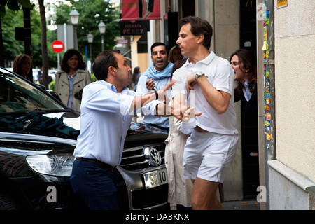 Schlägerei, Madrid, Spanien. Stockfoto